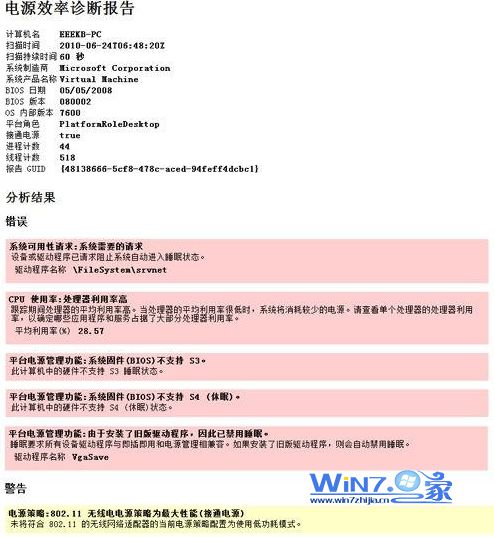 如何使用Win7电源效率分析工具抓出耗电大户