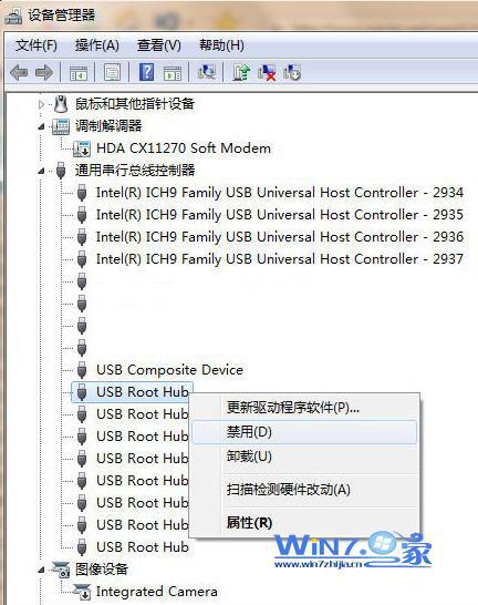 右击每个“USB Root Hub”选择启用