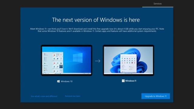 微软开始通过 OOBE 向 Win10 22H2 用户推荐 Windows 11