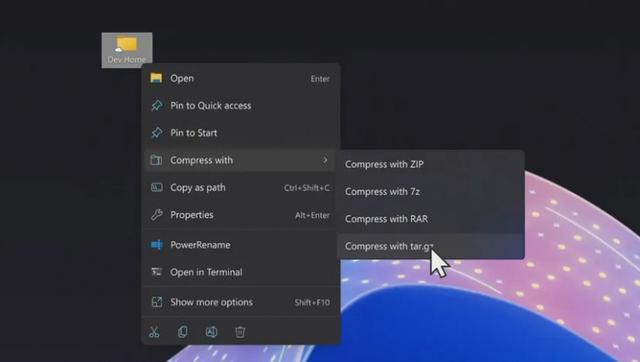 今年9月支持解压，微软称明年Win11支持创建7-zip、rar等压缩文件