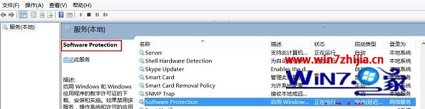 查找Software Protection服务