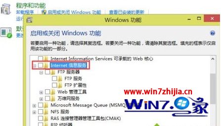 win10系统iis web服务器如何停用_win10系统iis web服务器怎么停用