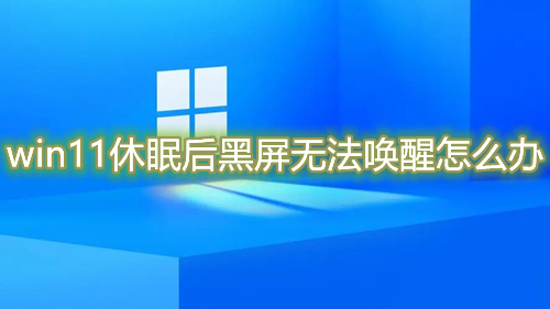 win11休眠后黑屏无法唤醒怎么办 win11怎么关闭自动休眠