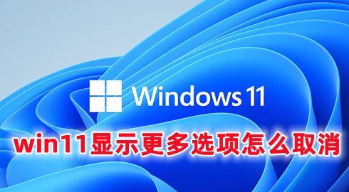 win11显示更多选项怎么取消 win11关闭显示更多选项的具体操作