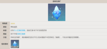 原神流明石原矿位置在哪 原神流明石原矿有什么用