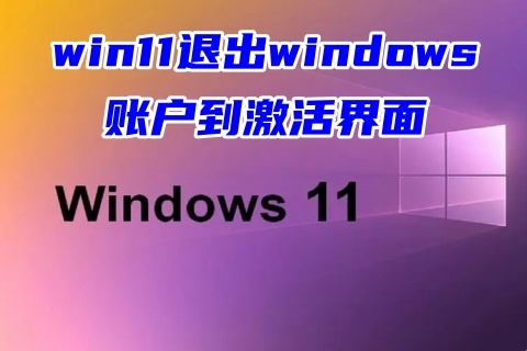 win11退出windows账户到激活界面 windows11退出账户的方法教程