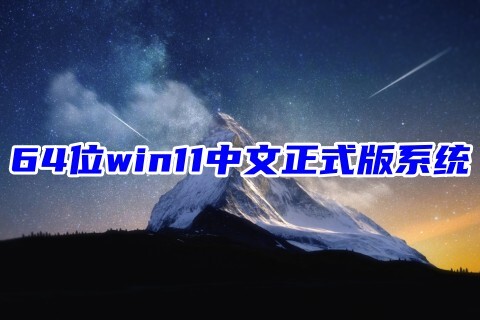 64位win11中文正式版系统