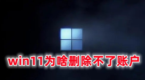 win11为啥删除不了账户 win11如何删除账户