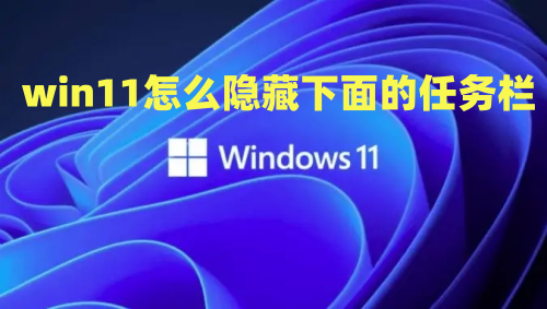 win11怎么隐藏下面的任务栏 win11如何隐藏底部任务栏