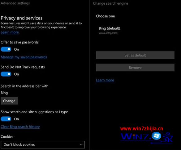 微软称Win10 Mobile新版Edge浏览器将支持修改默认搜索引擎