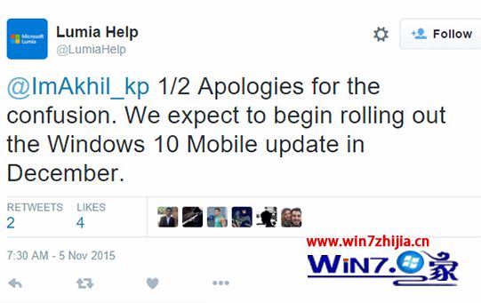 微软Lumia宣布Win10 Mobile正式版预计将在12月份开始推送