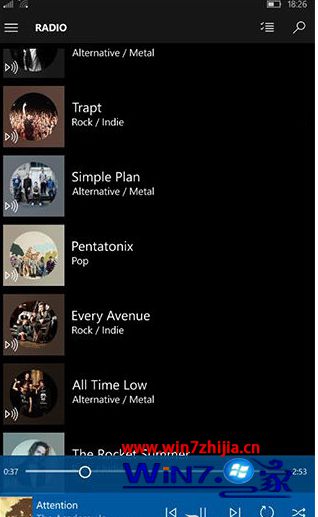 Win10 Mobile《Groove音乐》更新：增加播放控制功能