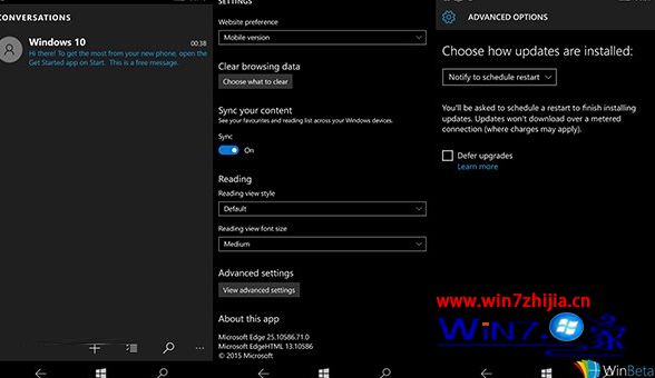 Win10 Mobile 10586.71截图曝光：意味该版本推送在即